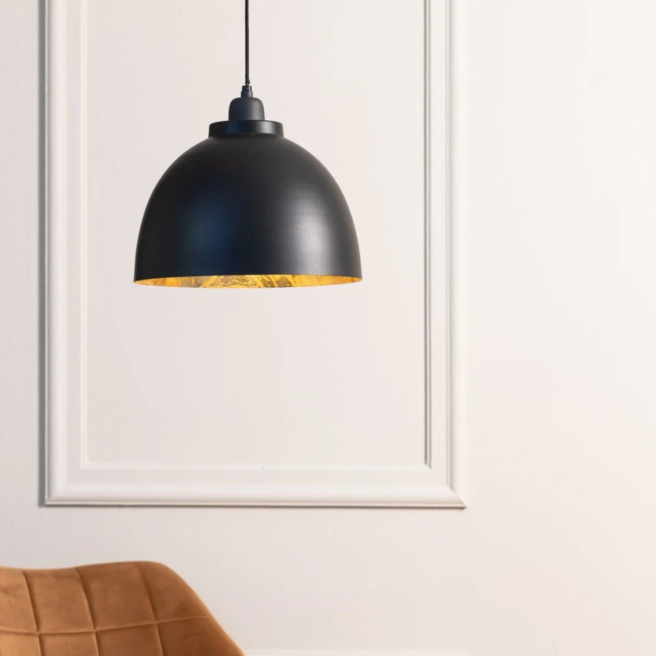 Black Dome Pendant Light - Image 3