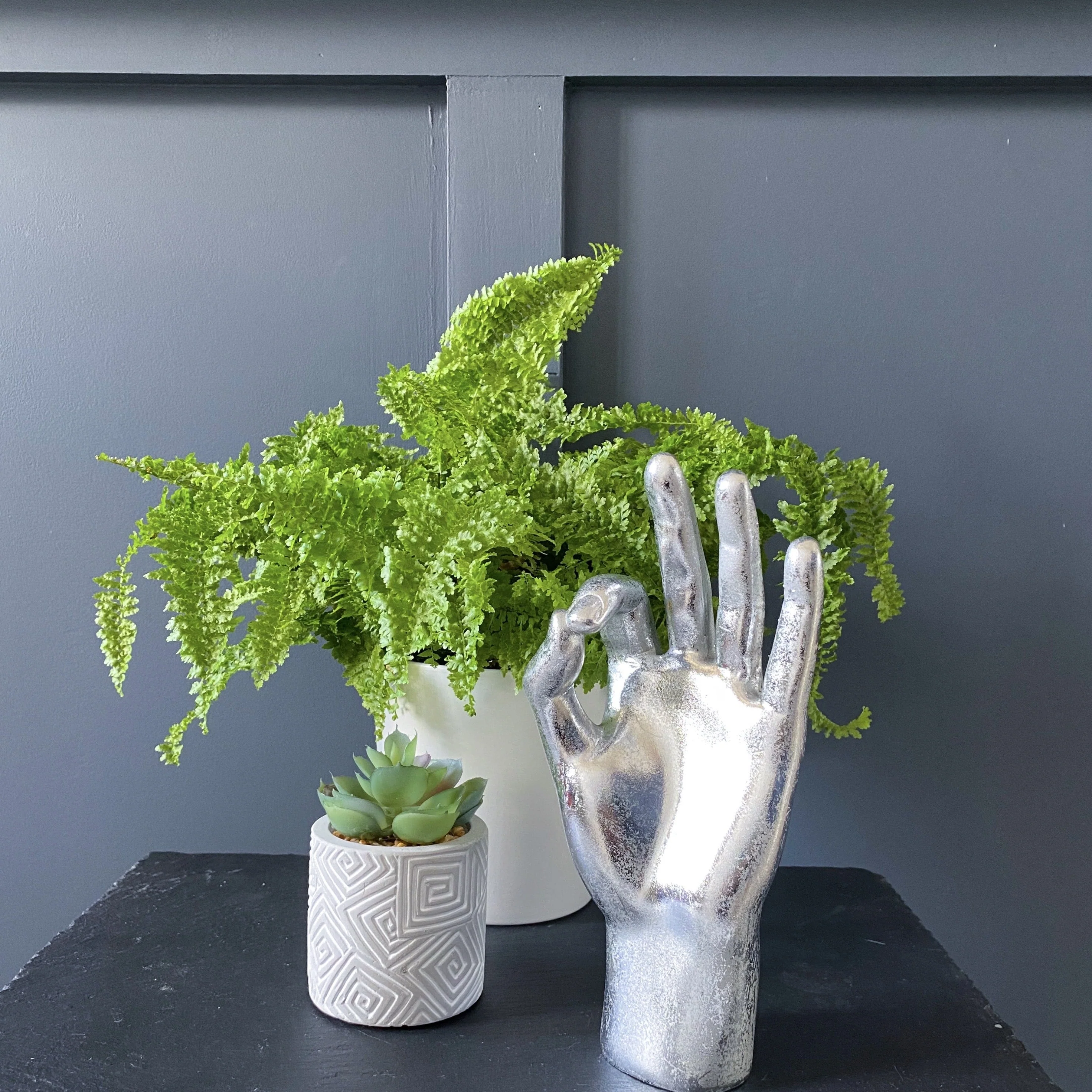 Silver OK Hand Ornament - Image 3