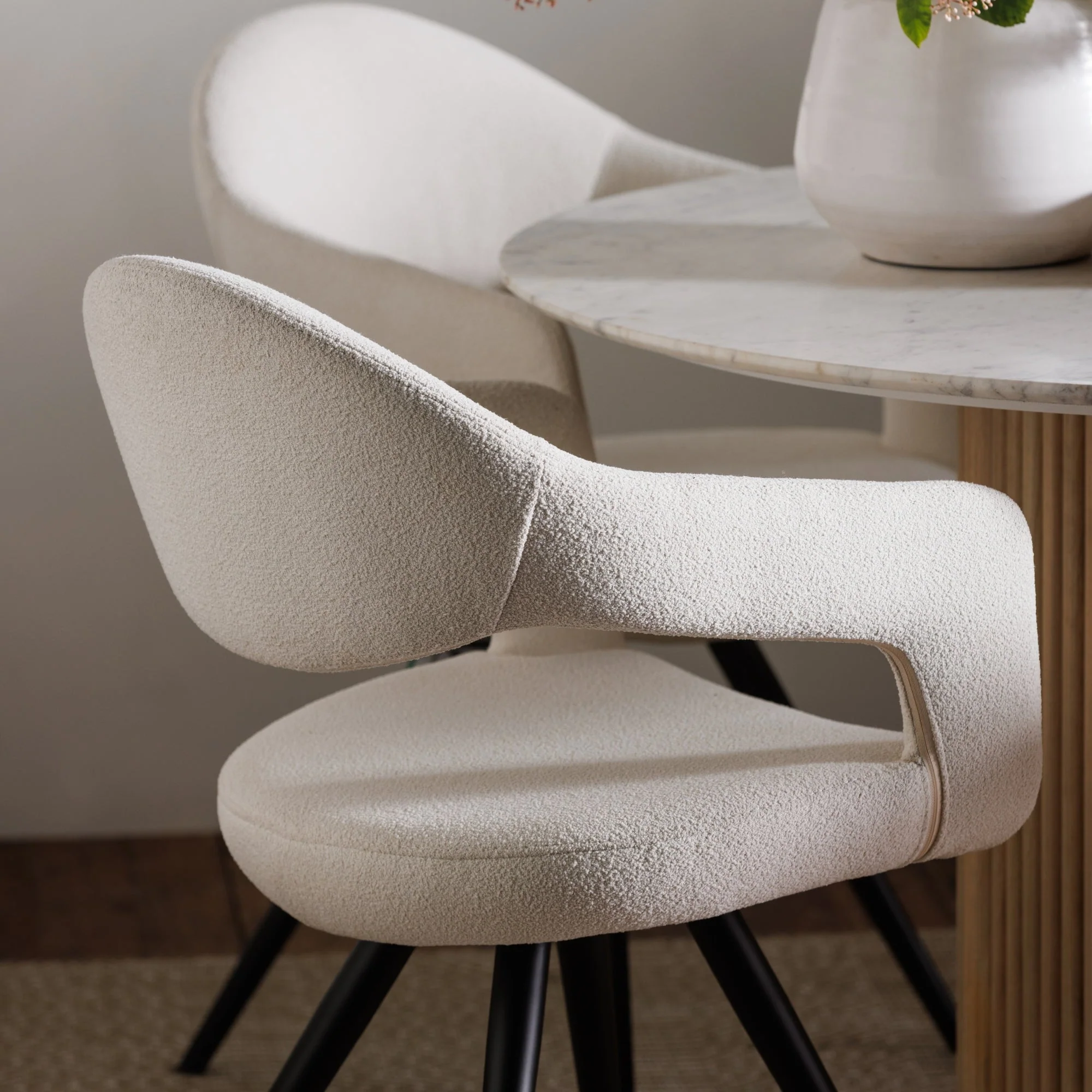 White Dining Chairs (Set of 2) - Image 3