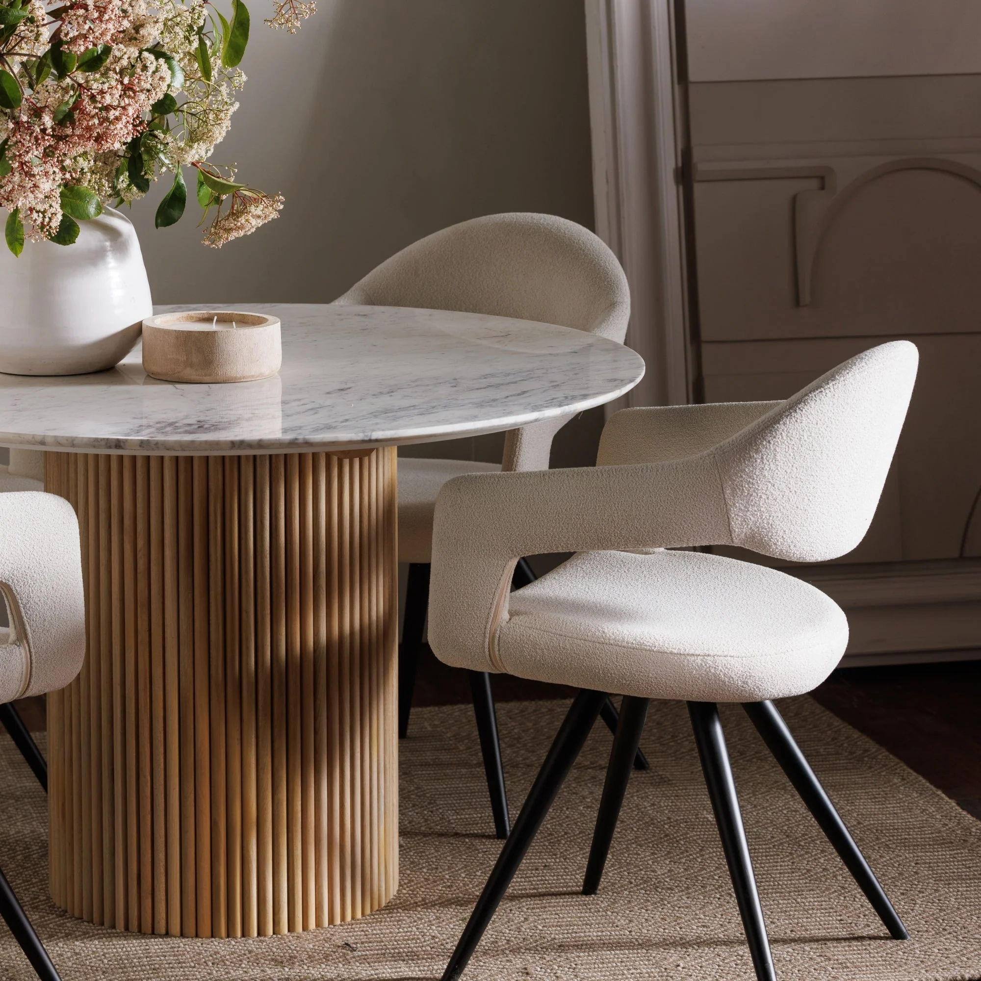 White Dining Chairs (Set of 2) - Image 4